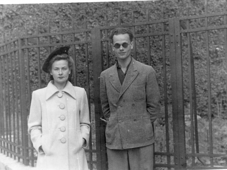 Henryk Żuk z siostrą Jadwigą, Wilno 1943 r. Źródło: materiały z archiwum prof. Jacka Czaputowicza