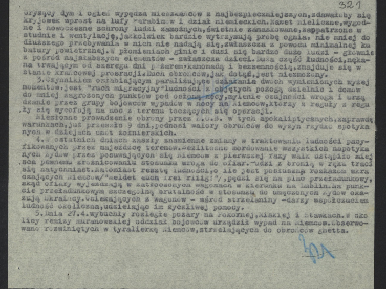 Komunikaty Komisji Koordynacyjnej Żydowskiego Komitetu Narodowego i Bundu. Źródło: Archiwum Akt Nowych