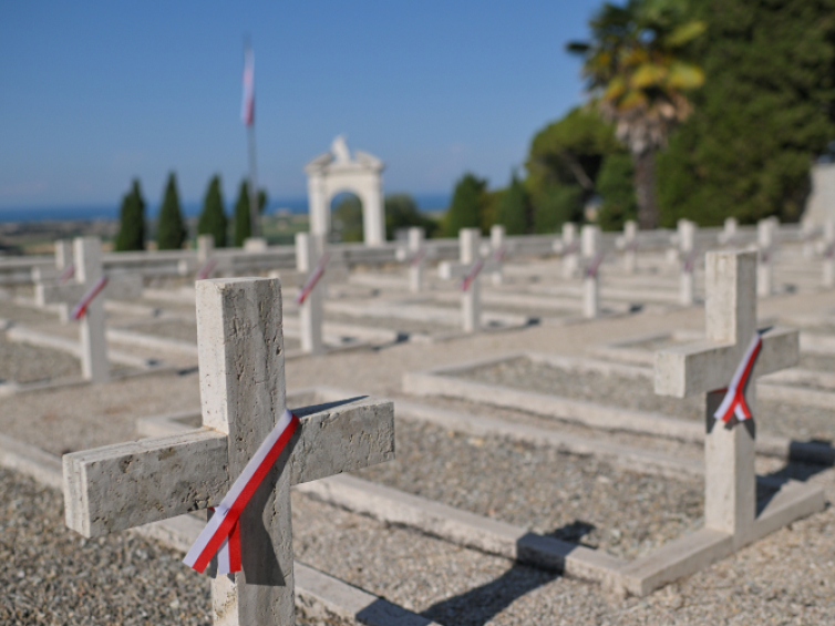 Polski Cmentarz Wojennym w Loreto. Fot. PAP/Przemysław Piątkowski
