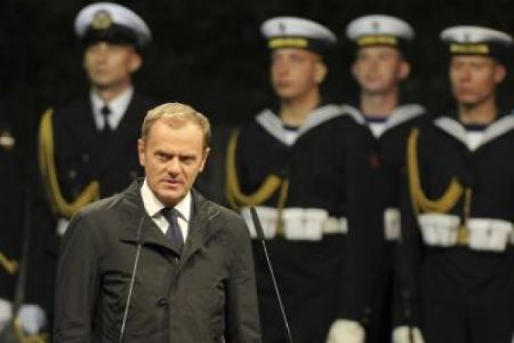 Premier Donald Tusk w czasie ochodów 72. rocznicy wybuchu II wojny światowej na Westerplatte. Fot. PAP/A. Warżawa