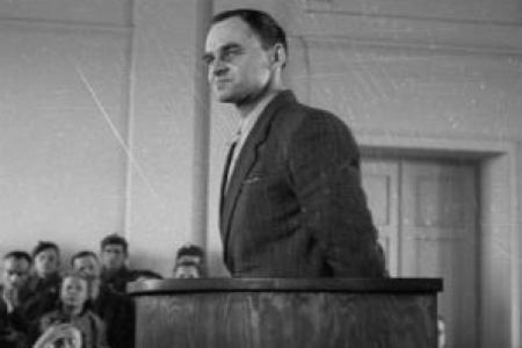 Witold Pilecki podczas procesu przed Wojskowym Sądem Rejonowym w Warszawie w 1948 r. Fot. PAP/CAF