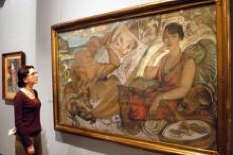 Obraz Witkacego "Fałsz Kobiety" (1927) na wystawie w Muzeum Narodowym w 2004 r. Fot. PAP/A. Rybczyński Obraz Witkacego "Fałsz Kobiety" (1927) na wystawie w Muzeum Narodowym w 2004 r. Fot. PAP/A. Rybczyński