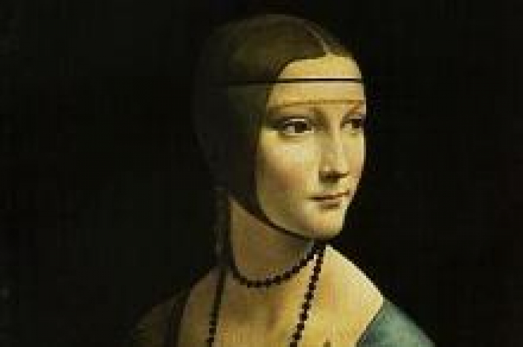 "Dama z gronostajem", obraz Leonarda da Vinci. Fot. PAP "Dama z gronostajem", obraz Leonarda da Vinci. Fot. PAP