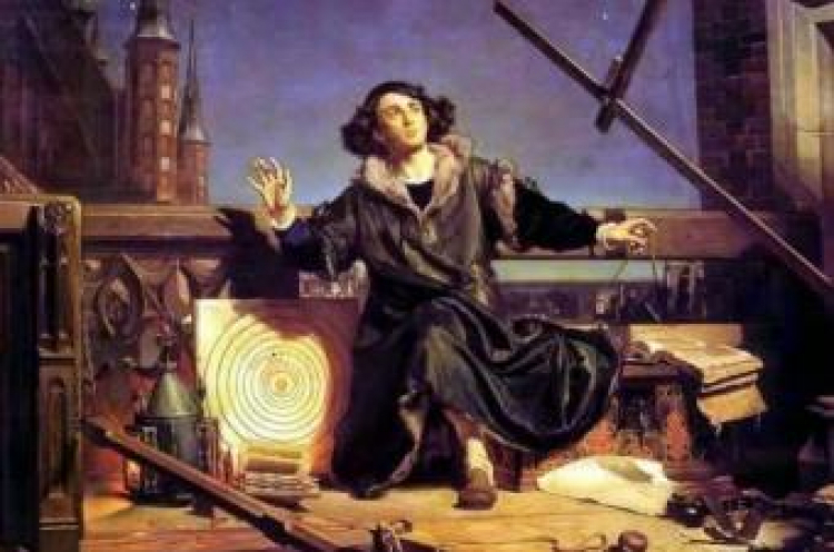"Astronom Kopernik, czyli rozmowa z Bogiem" - obraz Jana Matejki (1872). Fot. Wikipedia