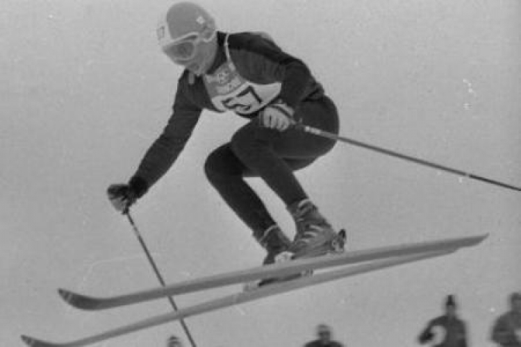Andrzej Bachleda-Curuś na X Zimowych Igrzyskach Olimpijskich. Grenoble, 1968-02. Fot. PAP/CAF 