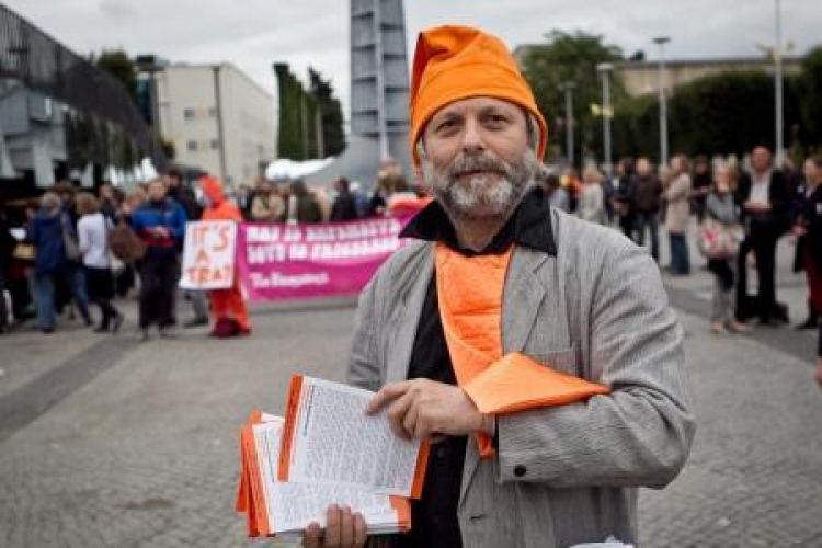 Lider Pomarańczowej Alternatywy "Major" - Waldemar Fydrych. Fot. PAP/M. Kulczyński