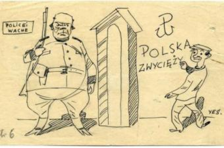 "Uśmiech Warszawy" - rys. Henryk Chmielewski, 1943