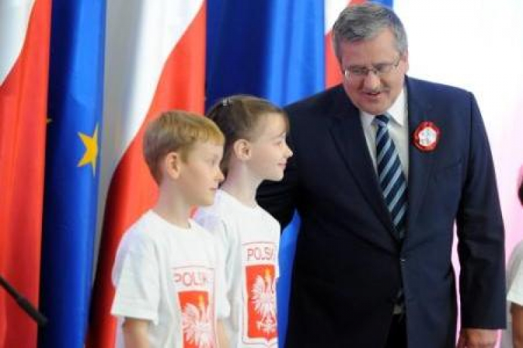 Prezydent Bronisław Komorowski w Pałacu Prezydenckim w Warszawie. 02.05.2012. Fot. PAP/J. Turczyk