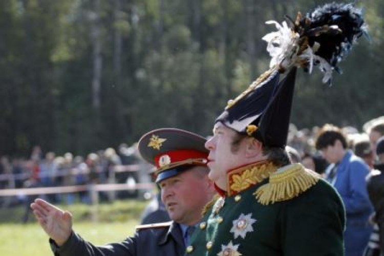 Rekonstrukcja bitwy pod Borodino. Fot. PAP/EPA