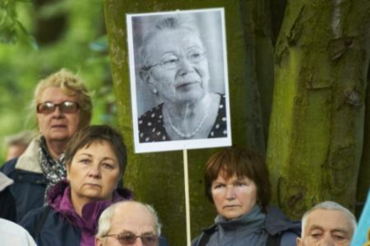 Uroczystości pogrzebowe Anny Walentynowicz na gdańskim cmentarzy Srebrzysko. Fot. PAP/A. Warżawa 