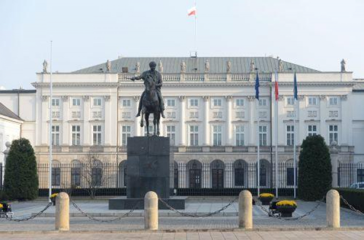 Pałac Prezydencki przy Krakowskim Przedmieściu. Fot. PAP/B. Zborowski 