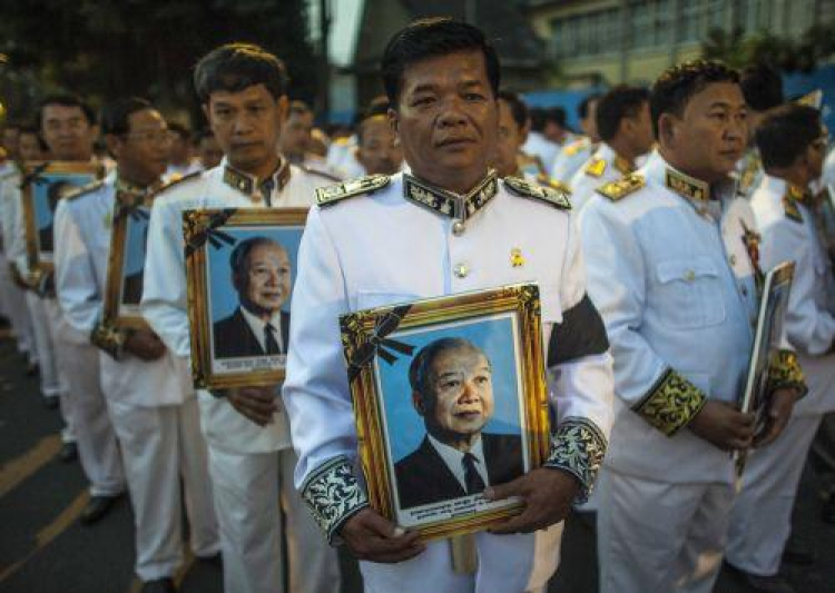 Uroczystości pogrzebowe króla Norodoma Sihanouka. Fot. PAP/EPA