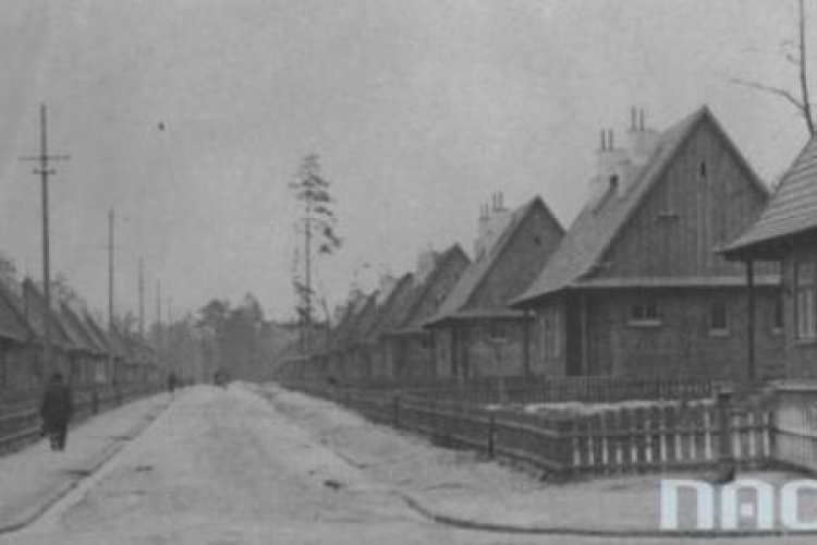 Janowa Dolina, woj. wołyńskie. Osiedle robotnicze. 1938 r. Fot. NAC