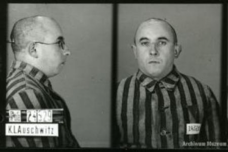 Ksiądz Piotr Dańkowski, więzień KL Auschwitz. Fot. Archiwum Muzeum Auschwitz