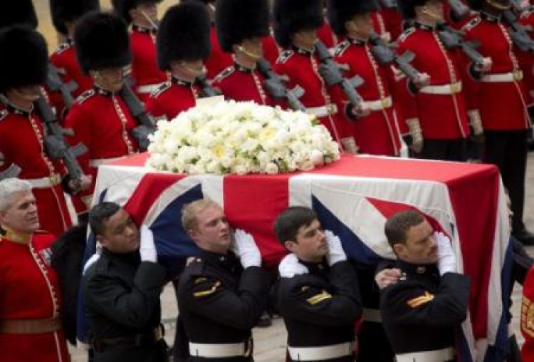 Uroczystości żałobne byłej premier Wielkiej Brytanii Margaret Thatcher. Katedra św. Pawła w Londynie. Fot. PAP/EPA 