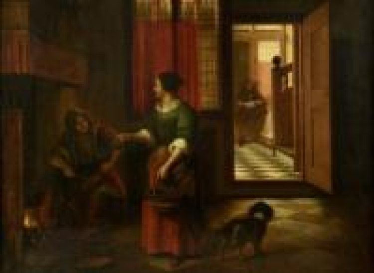 Pieter de Hooch, Wnętrze domu, XVII w. Źródło: Muzeum Narodowe w Poznaniu