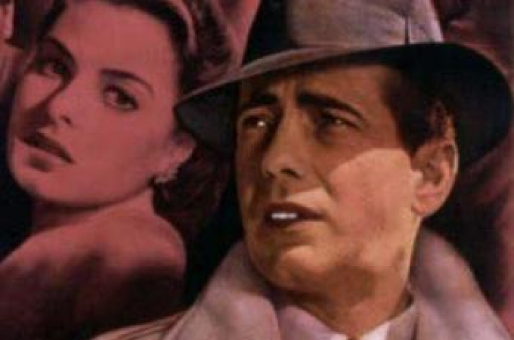 Plakat do filmu "Casablanca" (USA, 1942) z Humphreyem Bogartem i Ingrid Bergman. Fot. PAP/EPA