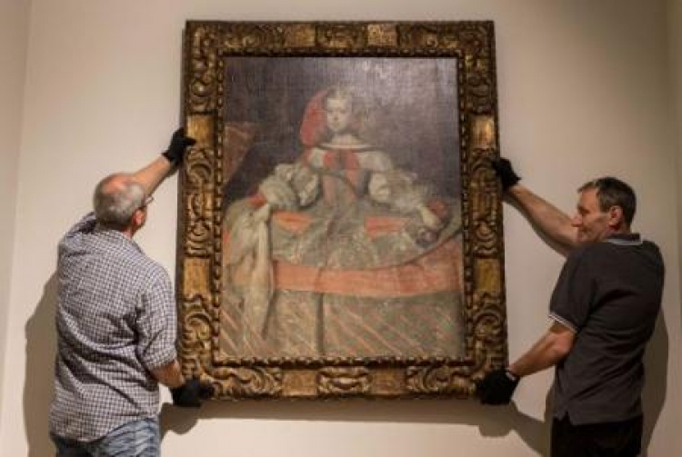 Obraz "Infantka" Diego Velazqueza w Muzeum Narodowym we Wrocławiu.  Fot. PAP/M. Kulczyński