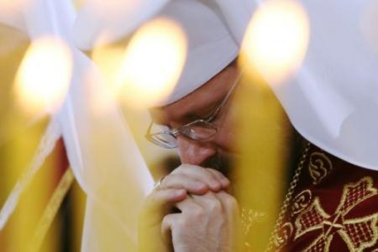 Zwierzchnik Ukraińskiego Kościoła Greckokatolickiego abp. Światosław Szewczuk. Fot. PAP/P. Supernak