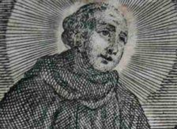 Robert z Molesme, założyciel zakonu cystersów. XVIII wieczna rycina. Źródło: Wikimedia Commonas