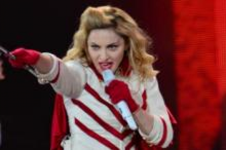 Madonna podczas warszawskiego koncertu w 2012 r. Fot.PAP/J.Turczyk