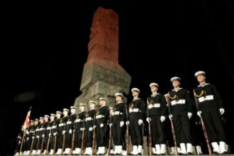 Uroczystości przed Pomnikiem Obrońców Wybrzeża na Westerplatte Fot. PAP/A. Warżawa