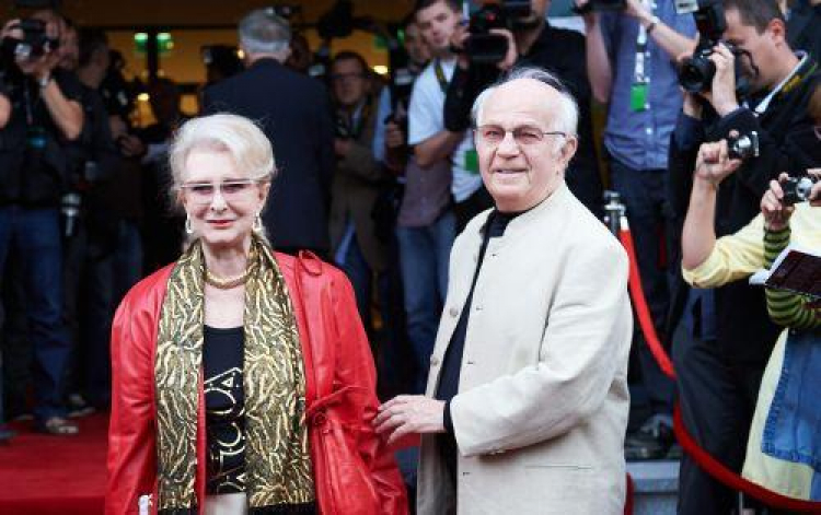 Jerzy Antczak z żoną, Jadwigą Barańską. Fot. PAP/A. Warżawa