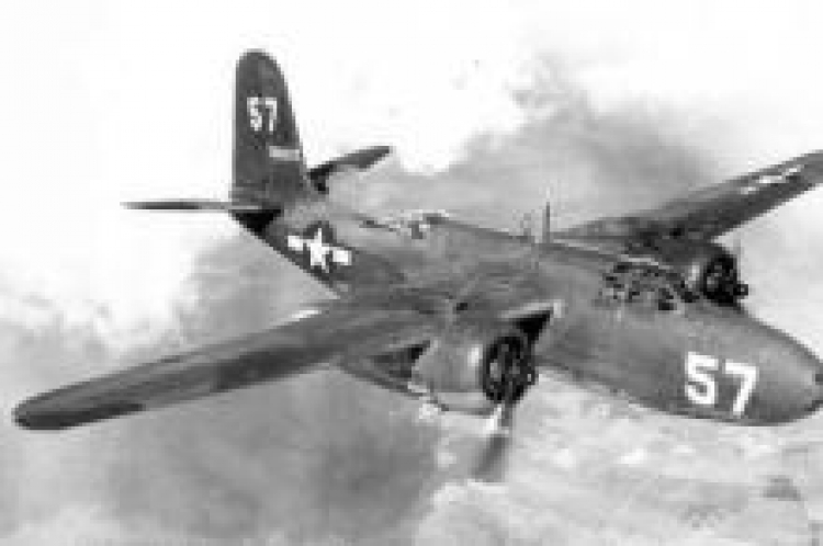 Bombowiec Douglas A-20G. Źródło: Wikimedia Commons. Fot. USAF Museum 
