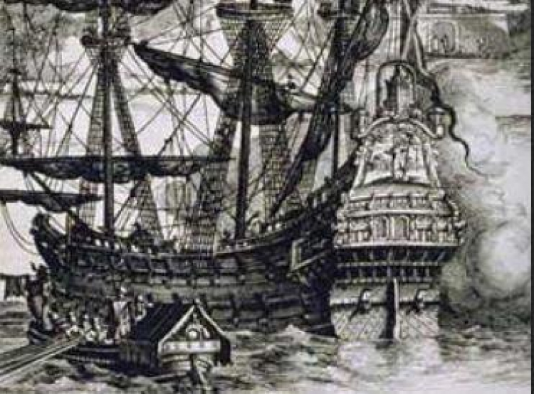 Hiszpański galeon. Źródło: Wikimedia Commons