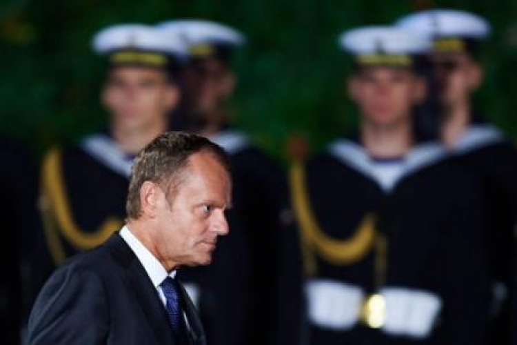 Premier Donald Tusk na Westerplatte. Fot. PAP/A. Warżawa