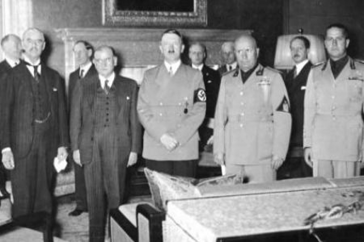 Konferencja w Monachium. 29-30 września 1938 r. Źródło: Wikimedia Commons. Fot. Bundesarchiv