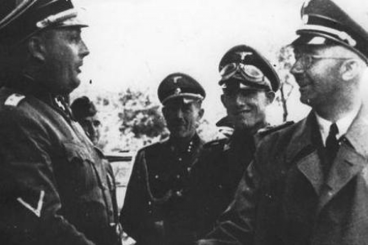 Wizyta Reichsfuhrera SS Heinricha Himmlera w KL Auschwitz. Fot. NAC