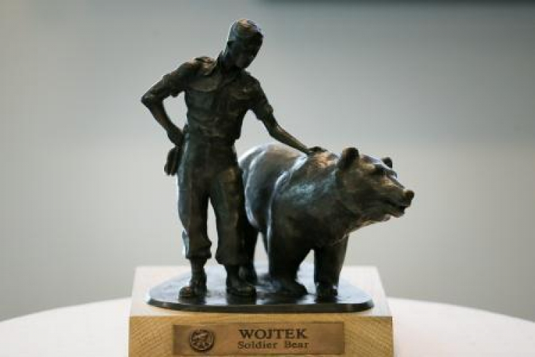 Projekt pomnika niedźwiedzia Wojtka. Fot. PAP/P.Supernak