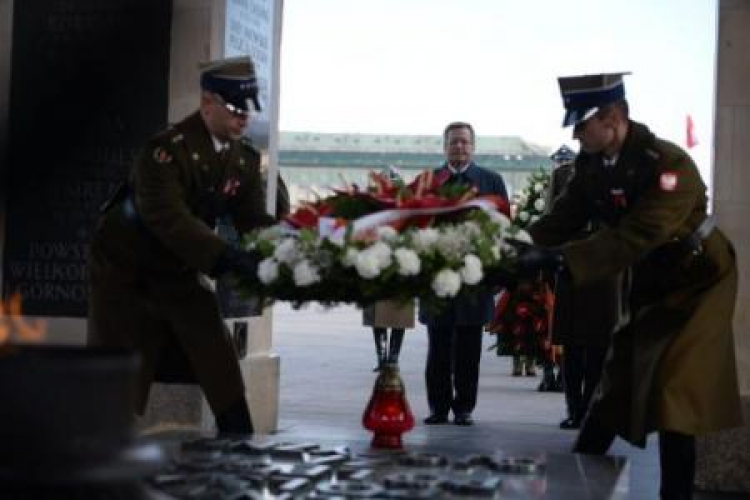 Obchody Święta Niepodległości przed Grobem Nieznanego Żołnierza na placu Piłsudskiego w Warszawie. Fot. PAP/J. Turczyk