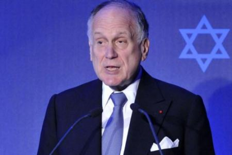 Prezes Światowego Kongresu Żydów Ronald S. Lauder. Fot. PAP/EPA