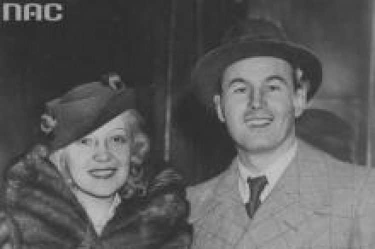 an Kiepura i jego żona śpiewaczka Marta Eggerth. 1936 r. Fot. NAC