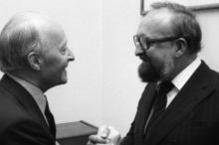 Krzysztof Penderecki i Witold Lutosławski. Fot. PAP/CAF/Z. Matuszewski