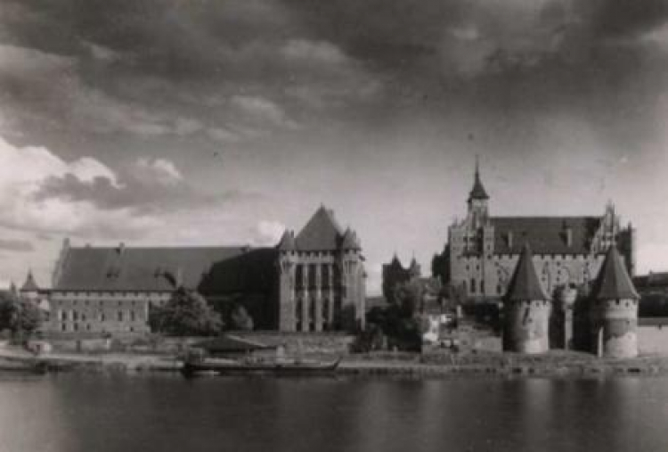 Zamek krzyżacki w Malborku. Heinrich van der Piepen. 1935 r. Źródło: BN Polona