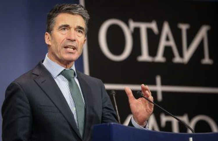 Sekretarz generalny NATO Anders Fogh Rasmussen. Fot. PAP/EPA