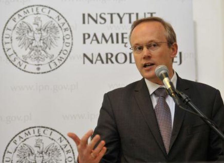 Prezes IPN Łukasz Kamiński. Fot. PAP/B. Zborowski
