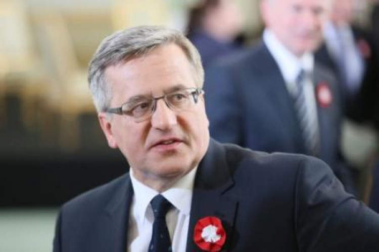 Prezydent Bronisław Komorowski. Fot. PAP/L. Szymański