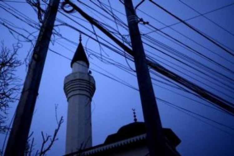 Minaret meczetu w dzielnicy tatarskiej w Symferopolu. Fot. PAP/J. Kamiński