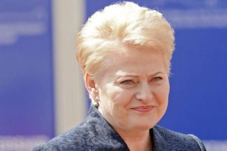 Prezydent Litwy Dalia Grybauskaite. Fot. PAP/EPA