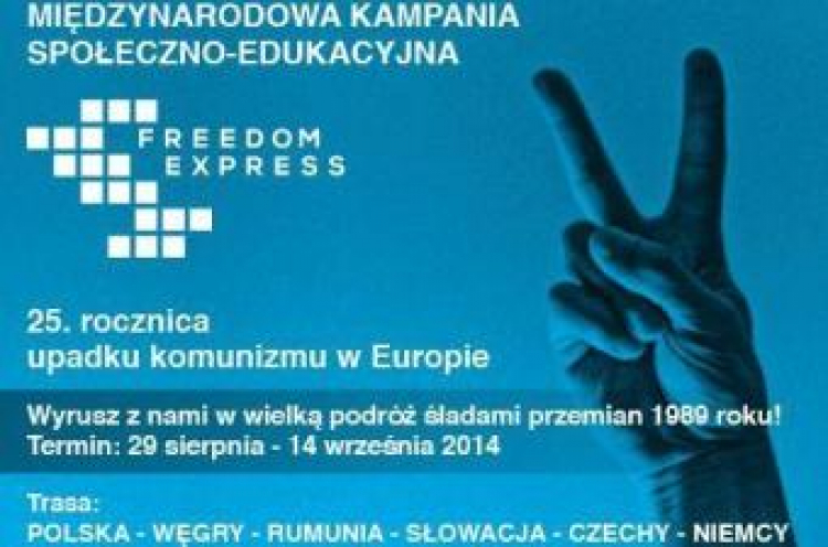 „Freedom Express". Źródło: Europejska Sieć Pamięć i Solidarność, materiały prasowe