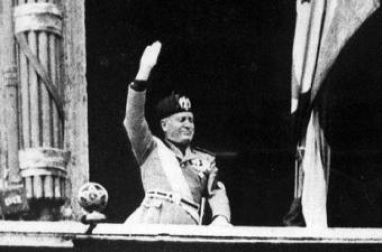 Twórca włoskiego faszyzmu, dyktator Italii Benito Mussolini. Fot. PAP/EPA