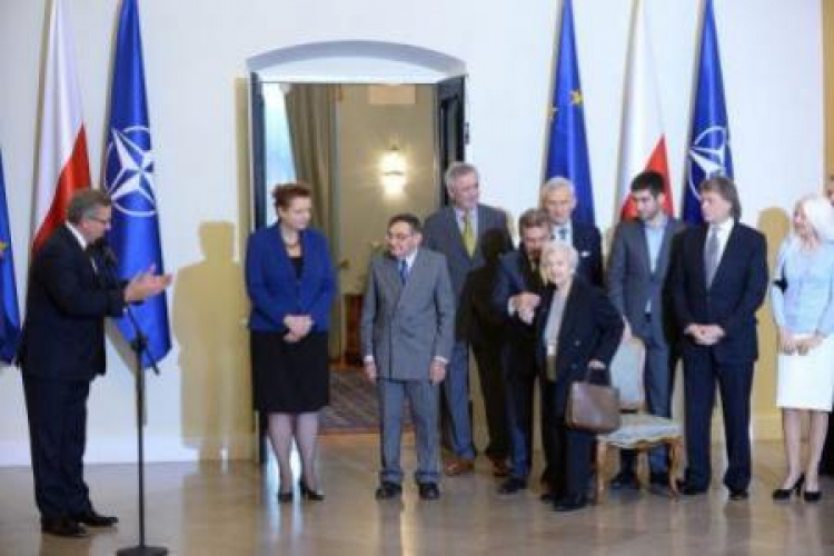 Prezydent Bronisław Komorowski w czasie uroczystości z okazji otwarcia wystawy stałej MHŻP. Fot. PAP/J. Turski