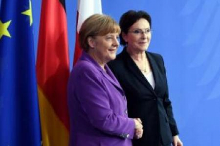 Kanclerz Niemiec Angela Merkel i premier Ewa Kopacz. Fot. PAP/R. Pietruszka