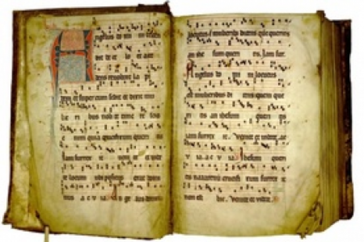 Księga liturgiczna z biblioteki Kolegium Dominikańskiego. Źródło: Kolegium Dominikańskie