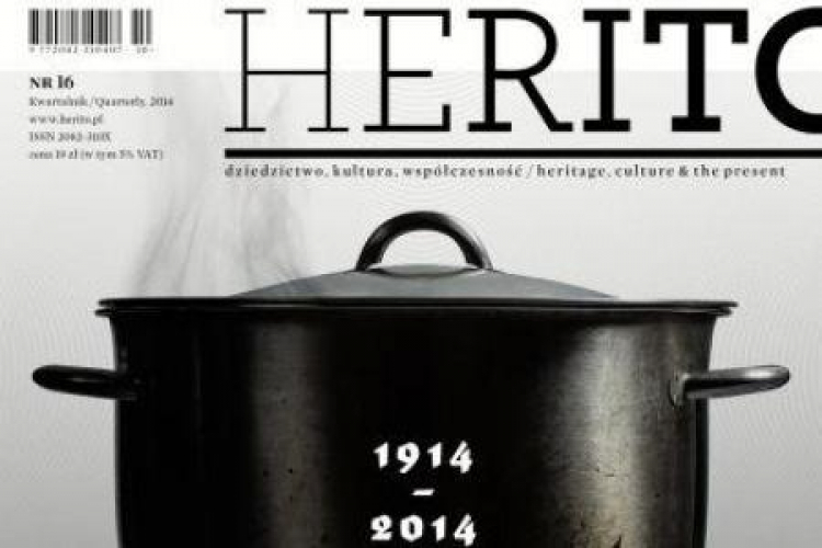 Fragment okładki październikowego wydania kwartalnika „Herito”