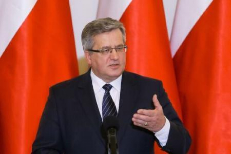 Prezydent Bronisław Komorowski. Fot. PAP/P. Supernak Prezydent Bronisław Komorowski. Fot. PAP/P. Supernak
